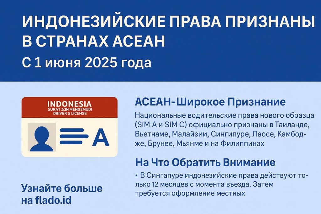 Индонезийские водительские права теперь действуют по всей Юго-Восточной Азии — отличная новость для иностранцев на Бали